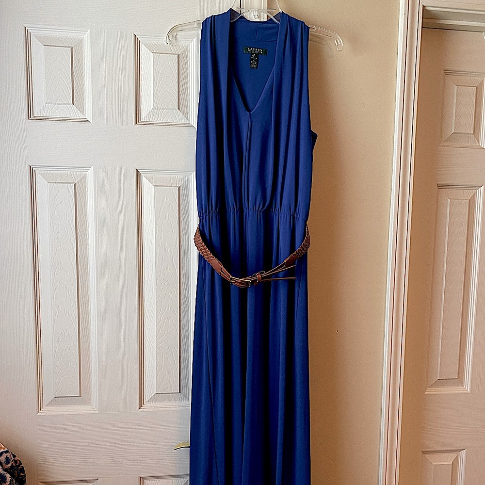 Ralph Lauren Royal Blue Long Dress